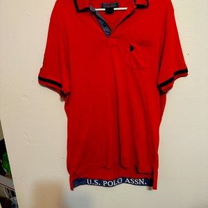 US Polo Association  Large Red Shirt